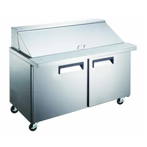 Admiral Craft GRSLM-2D 47'' Mega Top Refrigerated Salad / Sandwich Prep Table