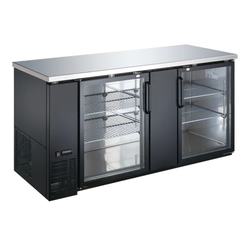 Admiral Craft USBB-6928G 2 Door Refrigerated Back Bar Storage Cabinet