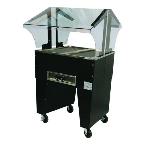 Advance Tabco B2-120-B Electric Hot Food Steam Table with (2) 12" x 20" Hot Food Wells and Infinite Controls