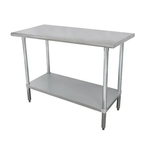 Advance Tabco SLAG-300-X Work Table, 16 Gauge Stainless Steel Top with Undershelf, Stainless Steel Legs and without Backsplash - 30"W x 30"D x 35.5"H