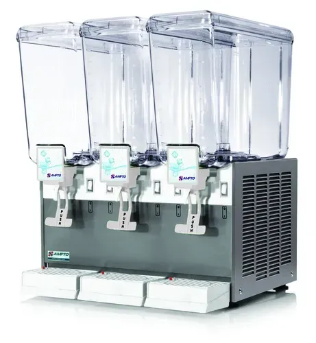 AMPTO D1316 Triple 5-Gallon Countertop Cold Beverage Dispenser