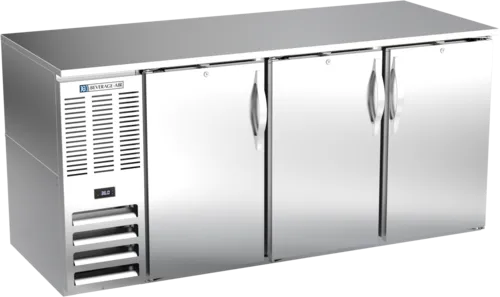 Beverage Air BB72HC-1-S 3 Door Refrigerated Back Bar Storage Cabinet