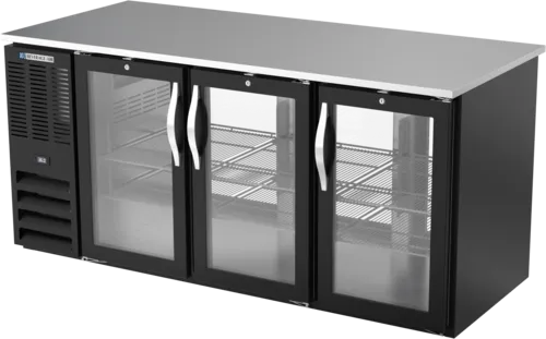 Beverage Air BB72HC-1-G-PT-B Refrigerated Back Bar Pass-Thru Storage Cabinet