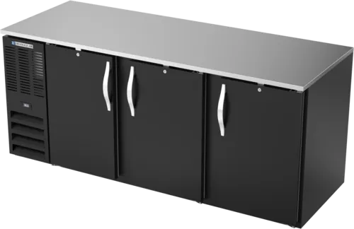 Beverage Air BB78HC-1-F-B 3 Door Refrigerated Back Bar Storage Cabinet