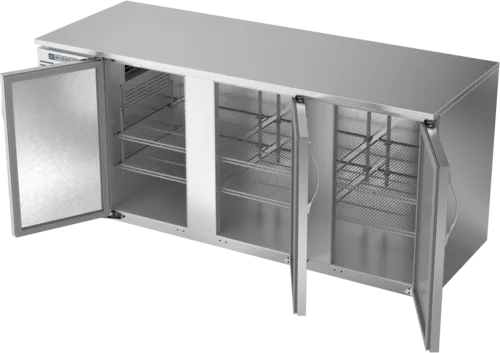 Beverage Air BB78HC-1-S 3 Door Refrigerated Back Bar Storage Cabinet