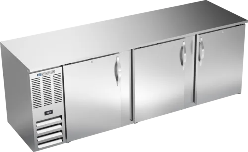 Beverage Air BB94HC-1-F-S 3 Door Refrigerated Back Bar Storage Cabinet