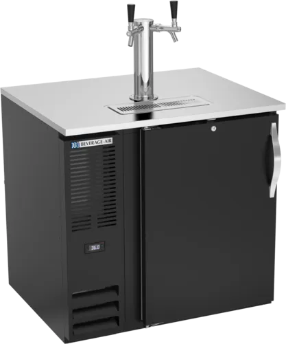 Beverage Air DD36HC-1-B 2 Taps Draft Beer Cooler