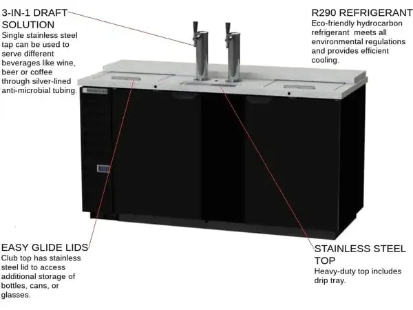 Beverage Air DD68HC-C-B