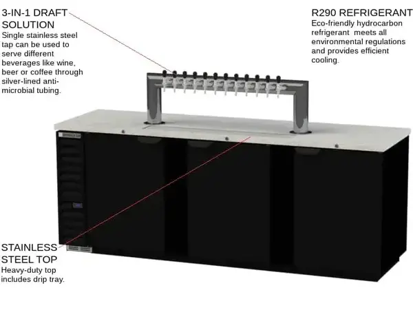 Beverage Air DD94HC-B-12T