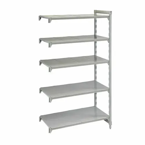 Cambro CPA184284S5PKG Camshelving® Premium Series 42"W x 18"D x 84"H Shelving Unit, Plastic with Metal Frame - NSF