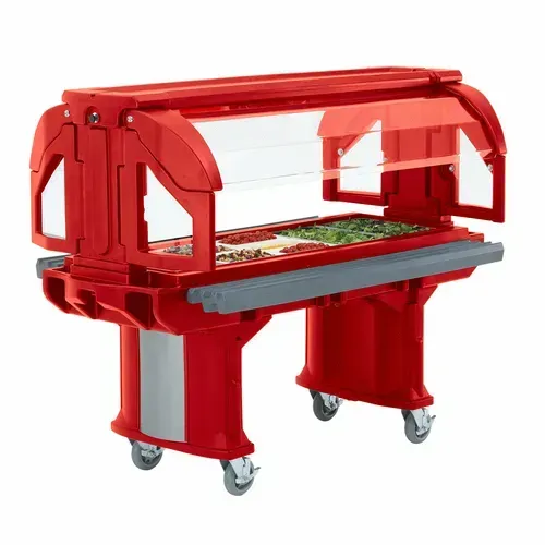 Cambro VBRLHD6158 Versa Food Bars™ Serving Counter, Cold Food, Double-Wall Polyethylene
