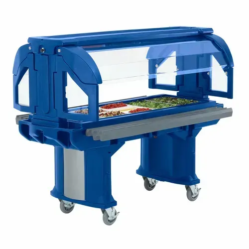 Cambro VBRLHD6186 Versa Food Bars™ Serving Counter, Cold Food, Double-Wall Polyethylene