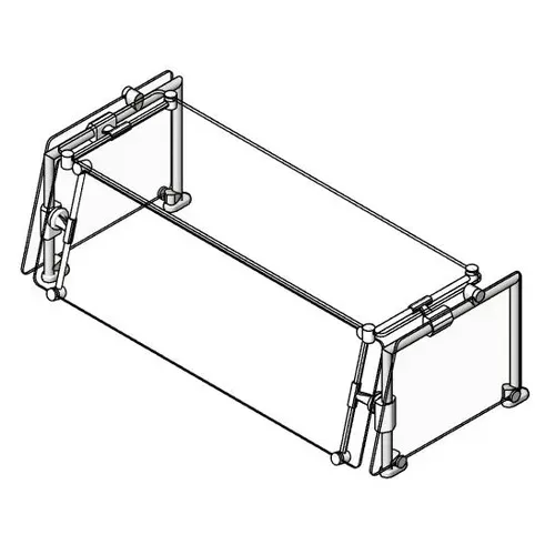 Eagle Group DCS3-CF-GT Spec-SHIELD™ Sneeze Guard,  single tier,  single-sided