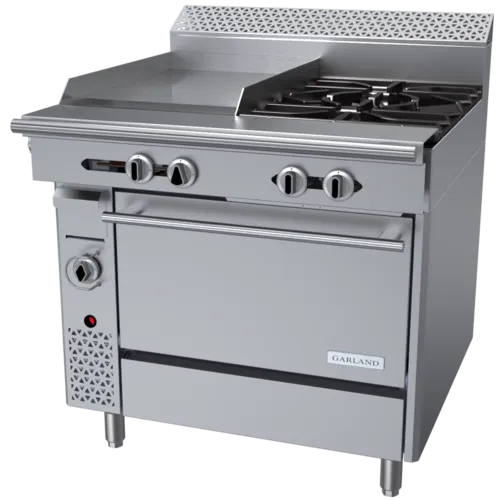 Garland US Range C36-4R
Commercial Range,
36" W
with 

and 
-