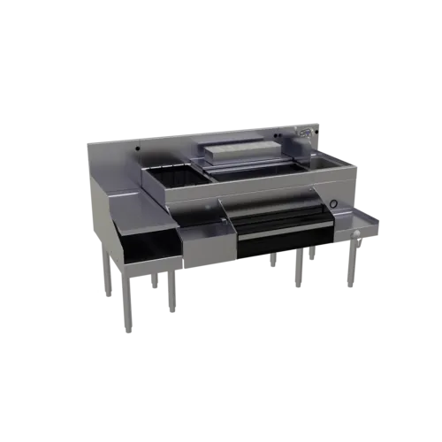 Glastender ALL-60B All-In-One Underbar Ice Bin/Cocktail Station