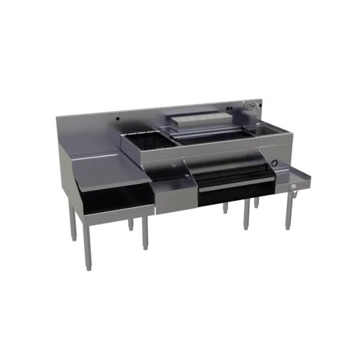 Glastender ALL-66C All-In-One Underbar Ice Bin/Cocktail Station