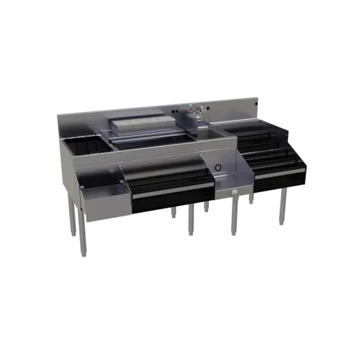 Glastender ALL-66D All-In-One Underbar Ice Bin/Cocktail Station