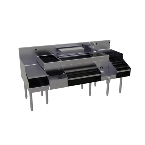 Glastender ALL-72 All-In-One Underbar Ice Bin/Cocktail Station