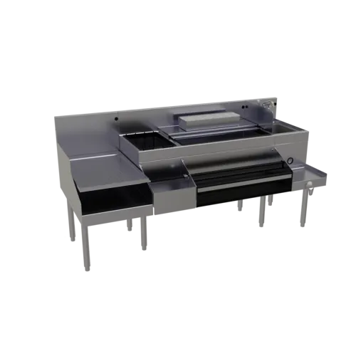 Glastender ALL-72B All-In-One Underbar Ice Bin/Cocktail Station