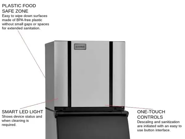 ICE-O-Matic CIM0836HW 30.25" Half-Dice Ice Maker, Cube-Style - 700-900 lb/24 Hr Ice Production, Water-Cooled
