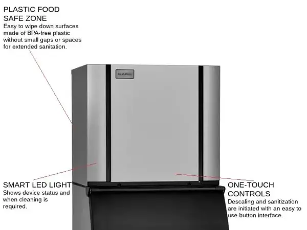 ICE-O-Matic CIM1136FW 30.25" Full-Dice Ice Maker, Cube-Style - 900-1000 lbs/24 Hr Ice Production, Water-Cooled