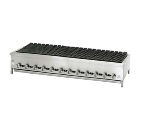 Jade Range JB-72 72.00" Gas Countertop Standard Duty Radiant Charbroiler with Manual Control - 157000 - 240000