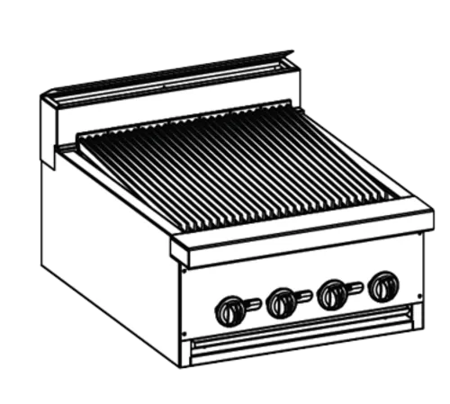 Jade Range JBR-24B-M Restaurant Gas Range, 24" W with (1) 24" Charbroiler and Modular Base - 60,000 BTU