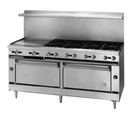 Jade Range JBR-36G-36 Restaurant Gas Range, with (1) 36" Griddle and Standard Oven - 102,000 BTU