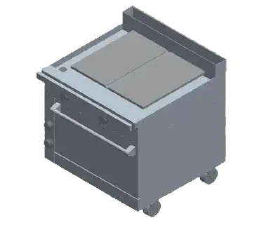 Jade Range JMRH-36IP Commercial Range, 36" W with (1) 36" Plancha Top and Modular Base - 35,000 BTU