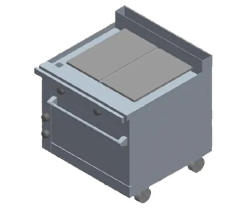 Jade Range JMRH-36IP Commercial Range, 36" W with (1) 36" Plancha Top and Modular Base - 35,000 BTU