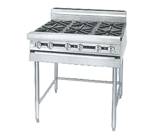 Jade Range JMRH-4 Commercial Range, 36" W with 4 Burners and Modular Base - 140,000 BTU