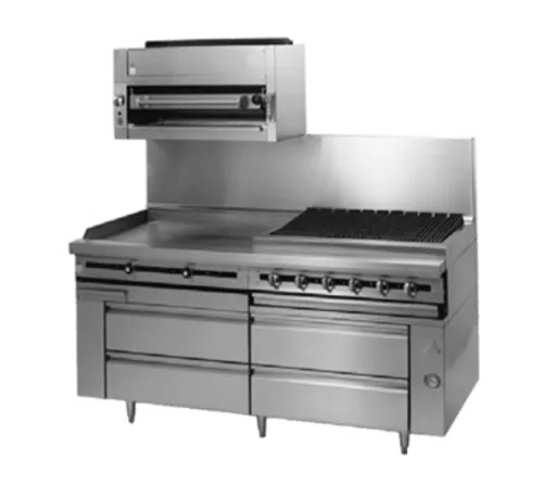 Jade Range JRLH-04R-T-54 Titan™ Fire & Ice™ 54" 4 Drawer Refrigerated Chef Base with Top