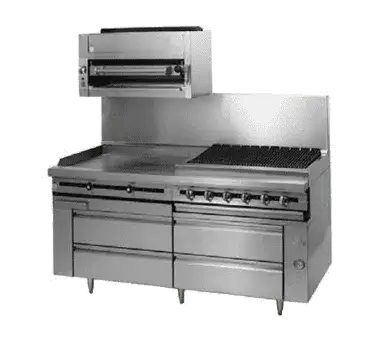 Jade Range JRLH-04R-T-66 Titan™ Fire & Ice™ 66" 4 Drawer Refrigerated Chef Base with Top