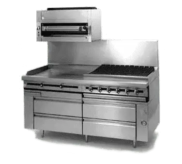 Jade Range JRLH-04R-T-72 Titan™ Fire & Ice™ 72" 4 Drawer Refrigerated Chef Base with Top