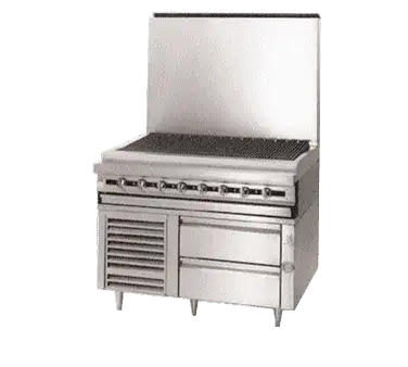 Jade Range JRLH-06S-T-102 Titan™ Fire & Ice™ 102" 6 Drawer Refrigerated Chef Base with Top