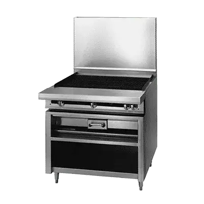 Jade Range JTKC-36-RAD Commercial Range, 36" W with (1) 36" Chitwood Charbroiler and Cabinet Base - 95,000 BTU