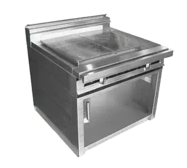 Jade Range JTRH-36IP Commercial Range, 36" W with (1) 36" Even Heat Plancha and Cabinet Base - 35,000 BTU