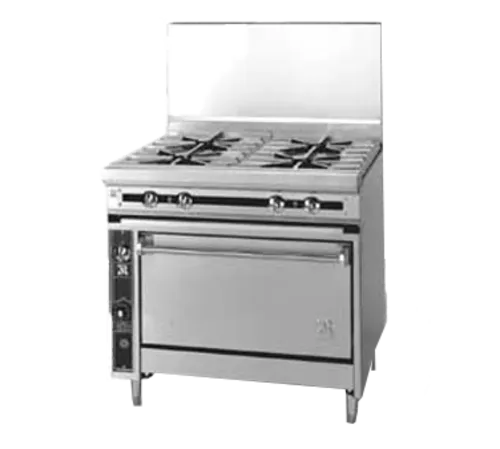 Jade Range JTRH-4-36 Commercial Range, 36" W with 4 Burners and Standard Oven - 175,000 BTU
