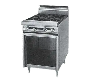 Jade Range JTRH-6 Commercial Range, 36" W with 6 Burners Cabinet Base and Cabinet Base - 210,000 BTU
