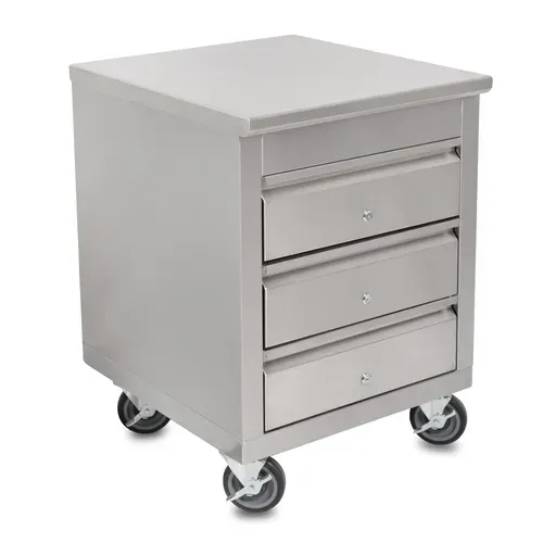 John Boos 4CD4-2724-CL-X Mobile Drawer Cabinet