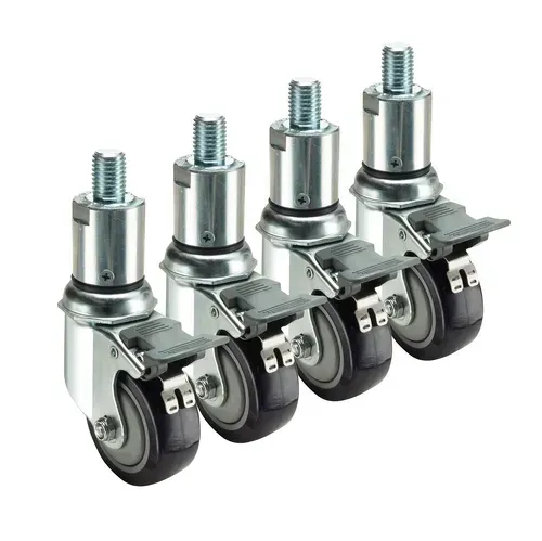 Krowne Metal 28-158S Krowne Adjustable Height 3/4"-10 Threaded Stem Caster