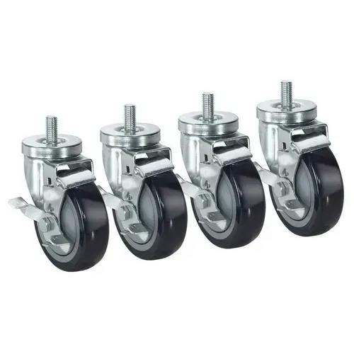 Krowne Metal 30-141S Krowne Low Profile 1/2"-13 Threaded Stem Caster