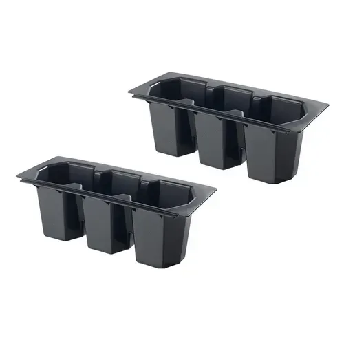 Krowne Metal 30-502 Krowne 2-Pack Three Compartment Bottle Wells for Ice Bins