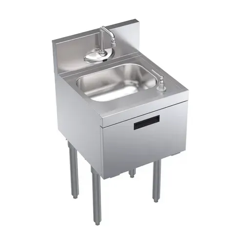 Krowne Metal KR19-18ST-E Underbar Sink Unit, Compartment with and / - 18"W x 19"D