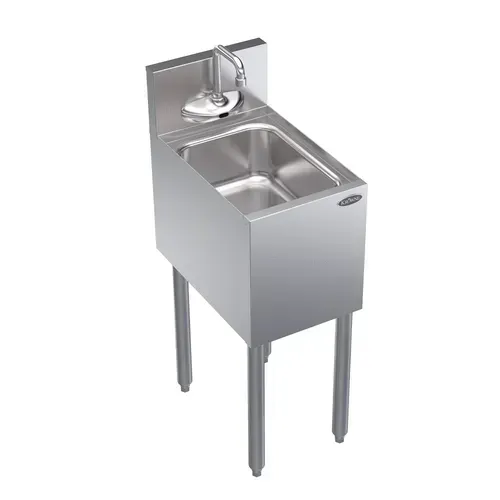 Krowne Metal KR19-1C-E Underbar Sink Unit, Compartment with and / - 12"W x 19"D