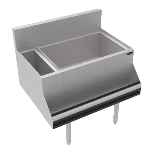 Krowne Metal Krowne KR19-M30R-10 Royal Series Underbar Combination Ice Bin