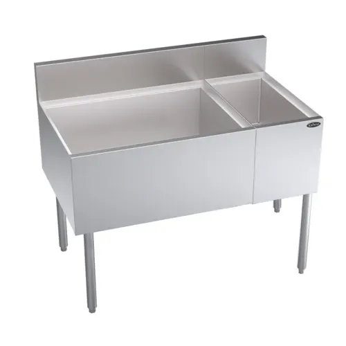 Krowne Metal KR24-M42L Underbar Ice Bin/Cocktail Station, Bottle Well Bin