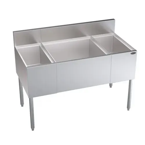 Krowne Metal KR24-M48C Underbar Ice Bin/Cocktail Station, Bottle Well Bin