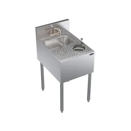 Krowne Metal KR24-MS18 Underbar Sink Unit, 1 Compartment, 18"W x 24"D