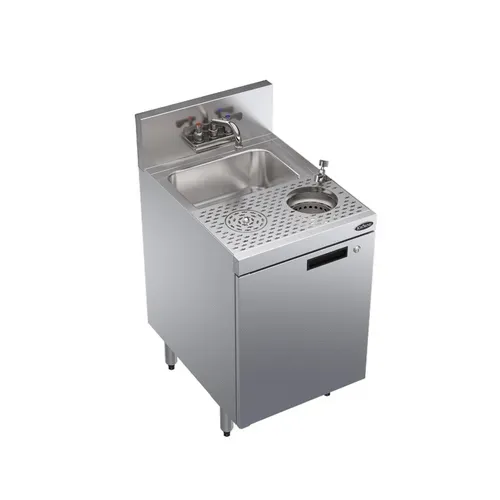 Krowne Metal KR24-MS18-C Underbar Sink Unit, 1 Compartment, 18.00"W x 24.00"D